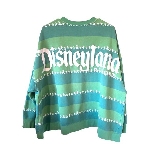 Disneyland Resort Striped Mickey & Friends Spirit Jersey Plus Size 2X Green - Picture 2 of 5